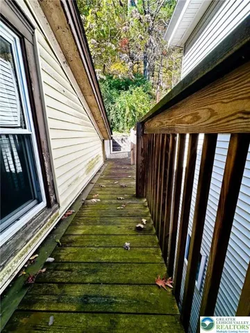 Walkway to rear terrace