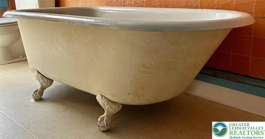 Original clawfoot bathtub