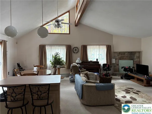 living room from kitchen