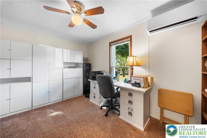 Bedroom Currently Used as Office w/ Mini Split