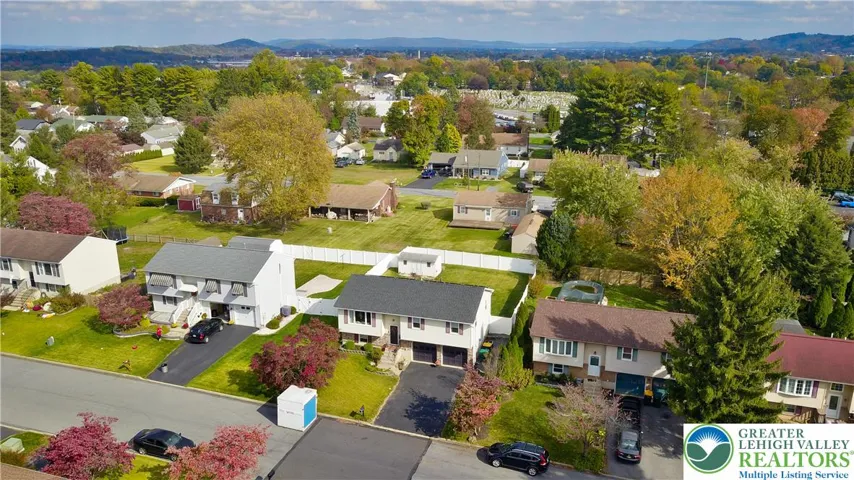 Aerial shot of home