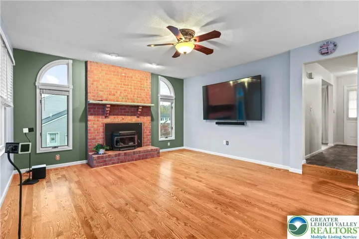 Included in the Family Room is a 86" TV w/ soundbar & surround sound