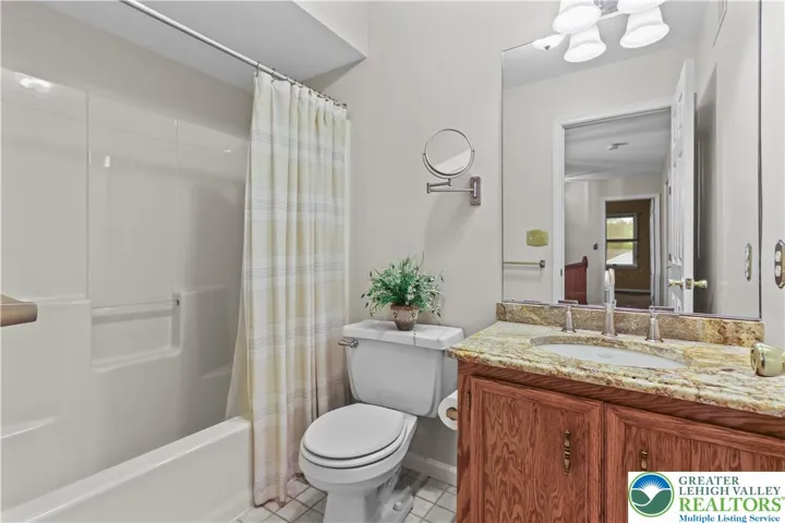 2nd Full Bath w/ Granite Countertops and Italian Tile Flooring