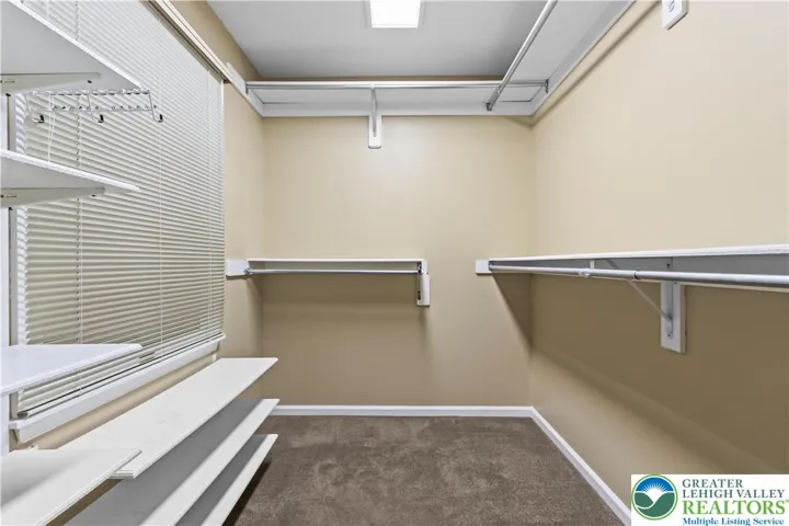 And a Bright & Spacious Walk In Closet