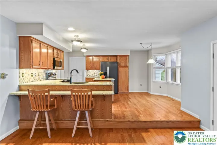 Bar Seating is great for entertaining or a quick bite!