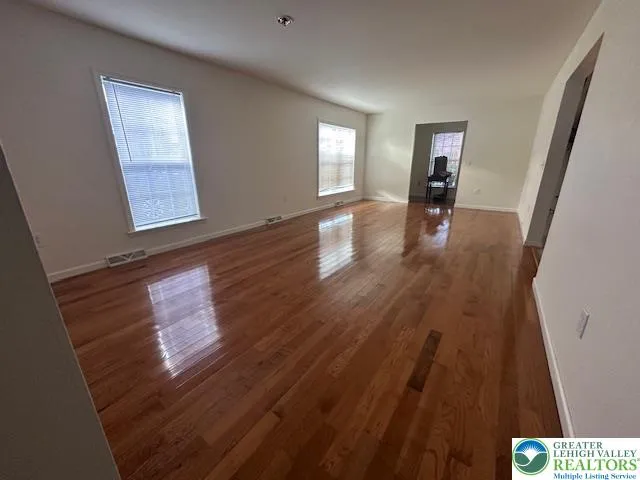 Real wood floors...so easy to care for.