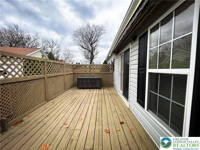 private deck with retractable awning