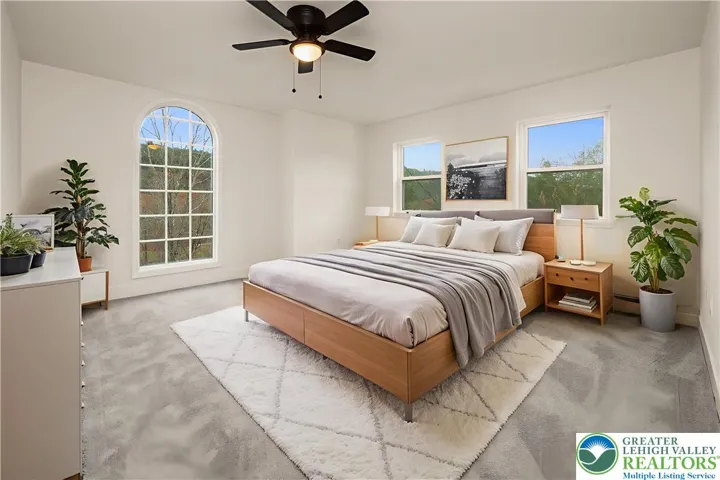 Virtually Staged Primary Bedroom