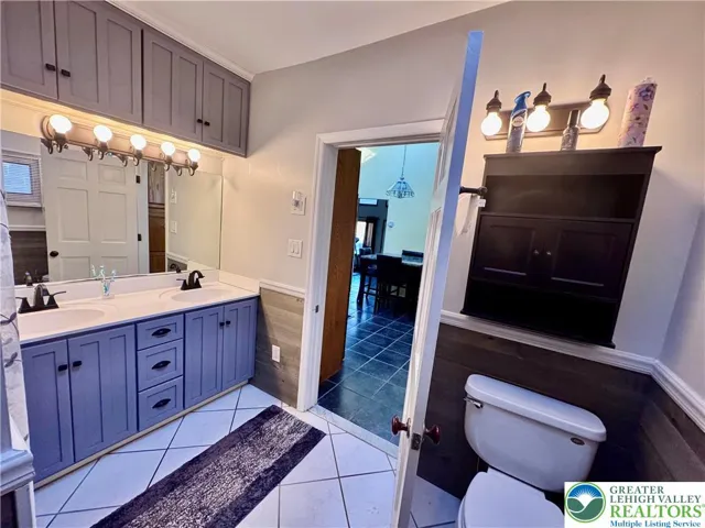 Bathroom with double sinks