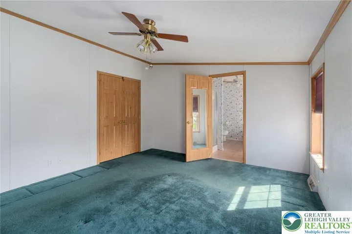 Primary Bedroom with two closets