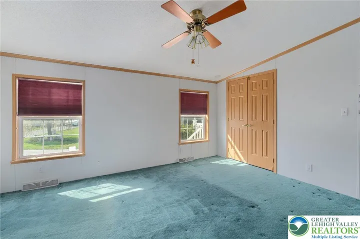Primary Bedroom with two closets
