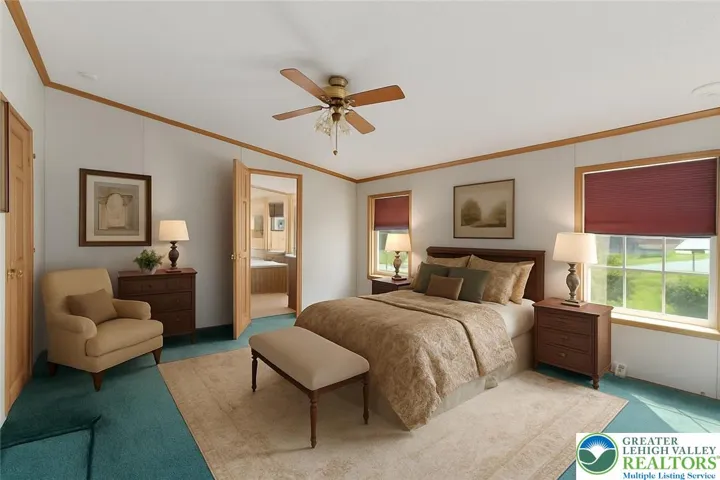 Primary Bedroom - VIRTUALLY STAGED