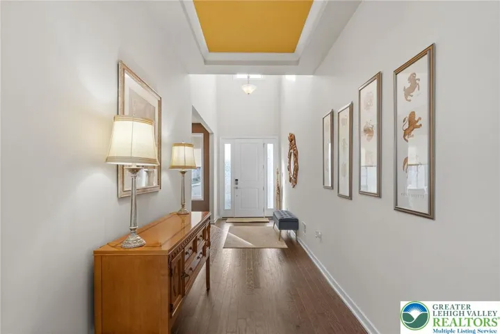 Two Story Foyer, Tray Ceiling