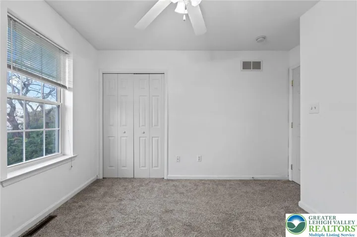 Closets and fans in all bedrooms