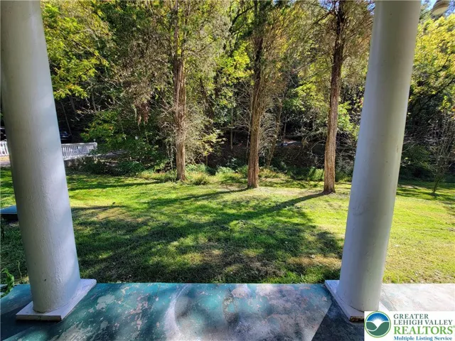 Walkout to porch lower level