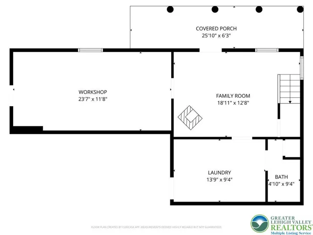 Lower-level floor plan