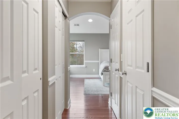 His and Her's Closets, leading to Primary Bath