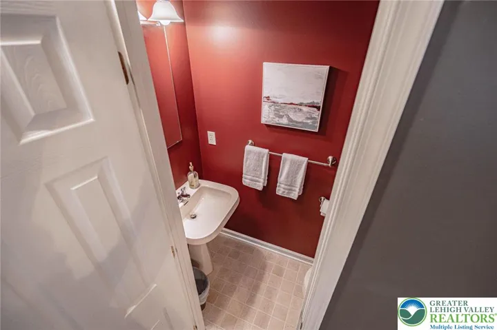 Main level powder room
