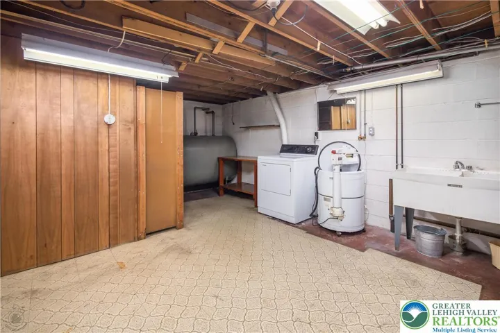 Washer and Dryer in Basement