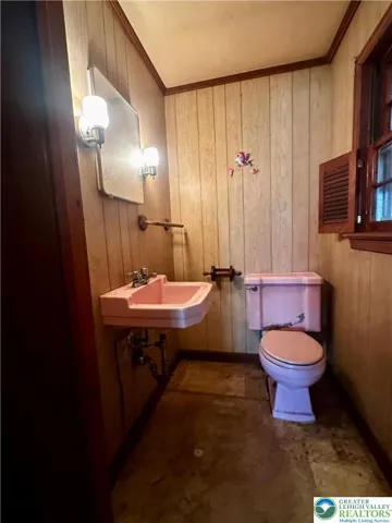 Half bathroom off the kitchen