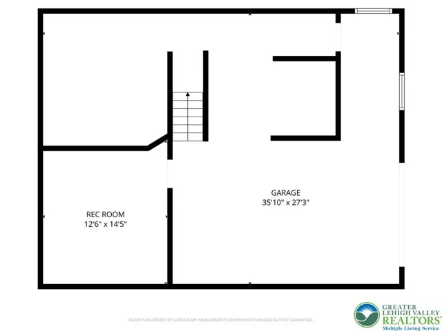 Lower-level floor plan
