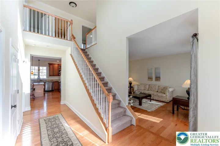 Gleaming hard wood floor