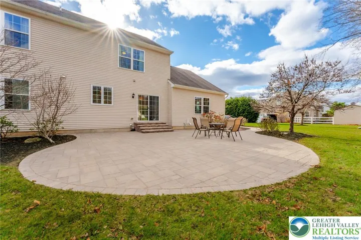 Newly grouted & resealed concrete paver patio