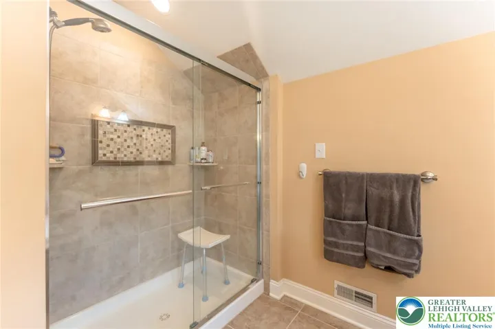 Custom ceramic tile shower