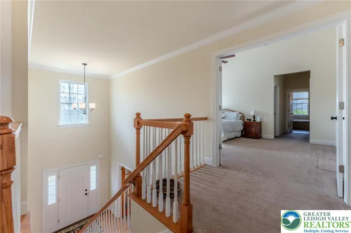 Double door to Primary bedroom