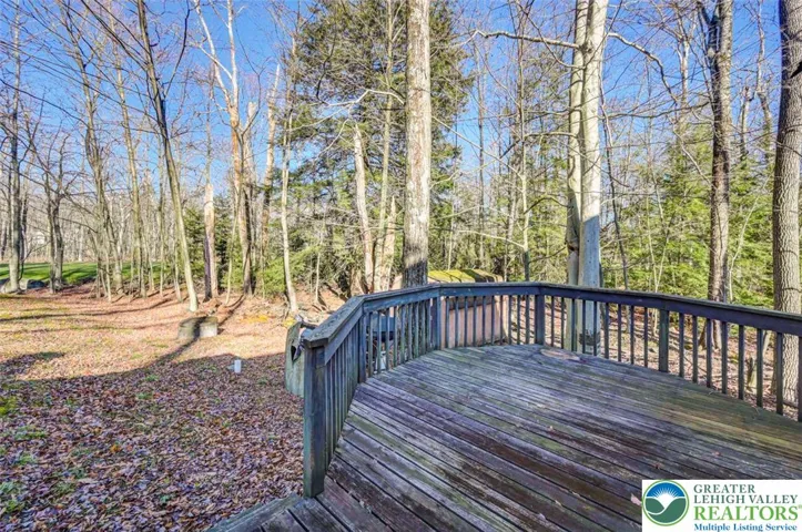 Deck Overlooking Backyard