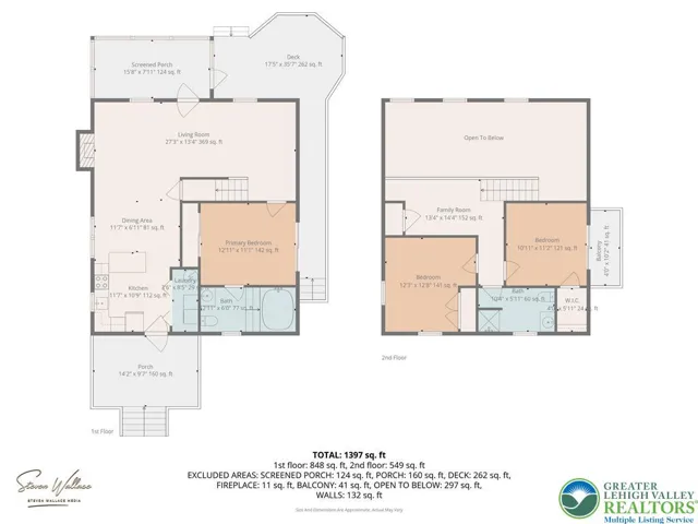 Floor Plans - 2 Levels