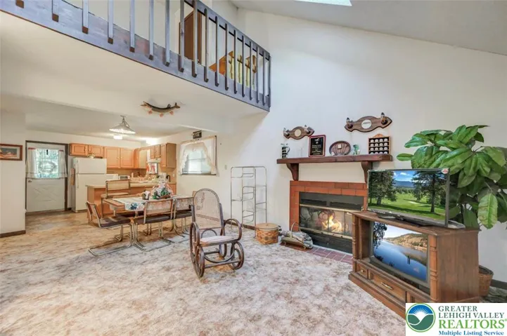Open Concept w/ Wood-Burning Fireplace