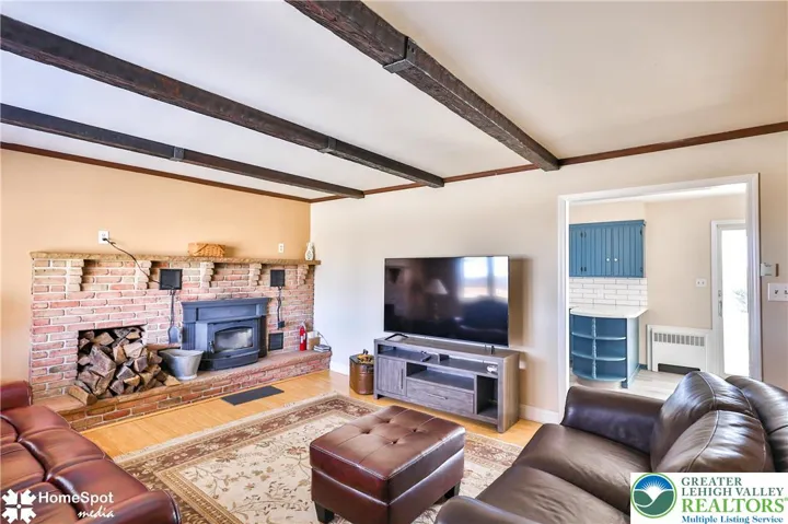  Apt - Living Room and View of Kitchen