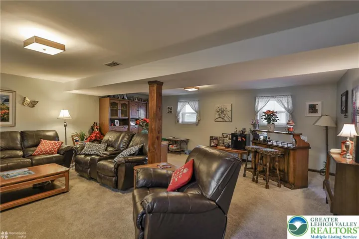 Beautifully finished lower-level family room