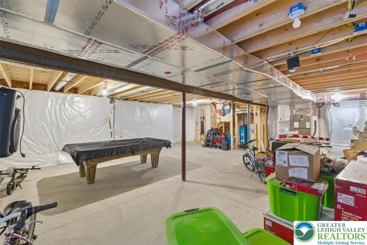 unfinished basement