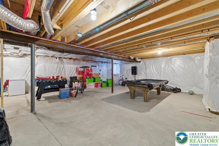 unfinished basement