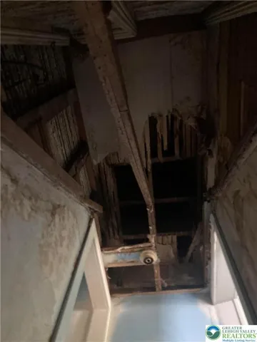 Main stairway ceiling