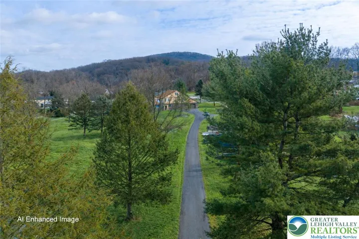 Private driveway to home
