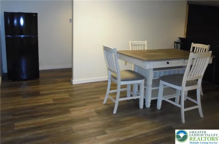 Lower Level Dining With Refrigerator