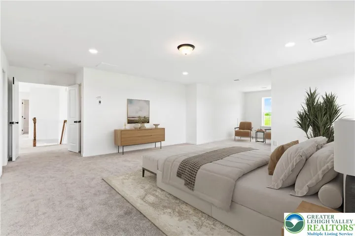 Virtually staged photo of owner's suite