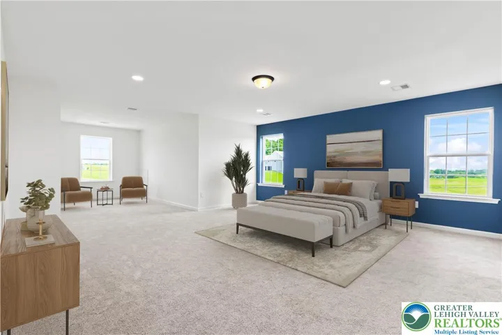Virtually staged photo of owner's suite