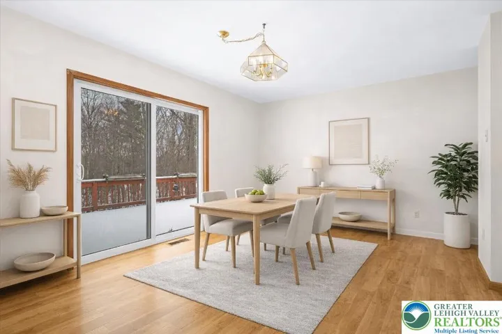 **virtually staged breakfast nook**
