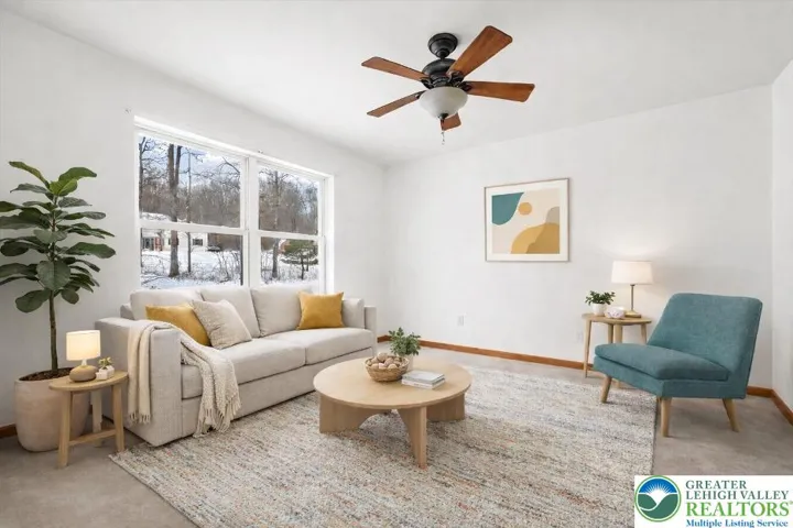 **virtually staged living room**