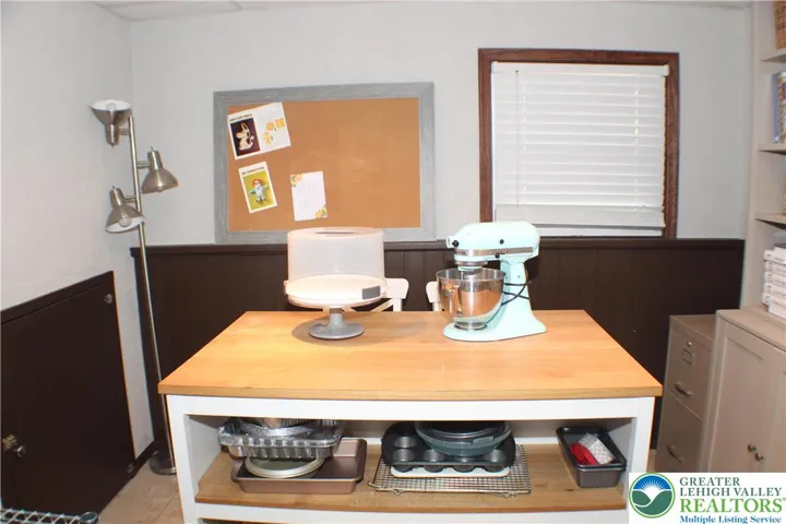 Currently the bonus room is used for baking supplies, prep work.