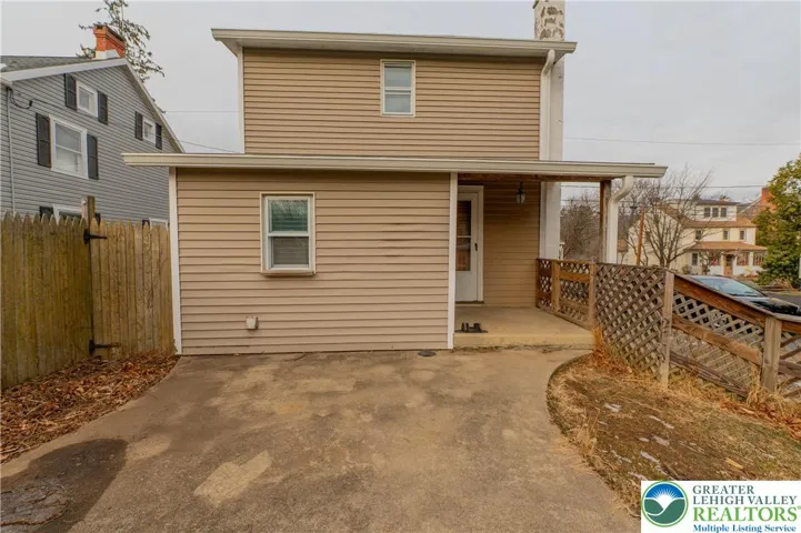 Covered back porch