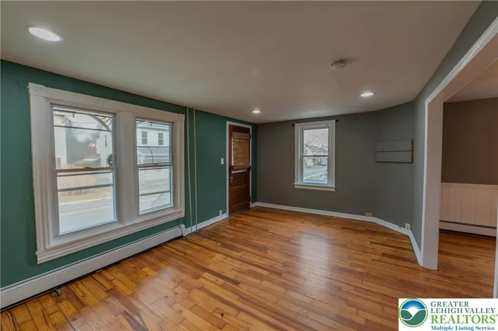 Gorgeous wide plank flooring throughout