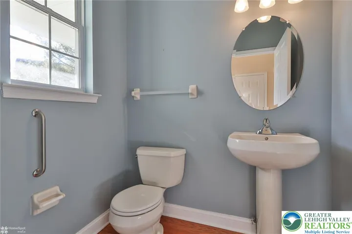 First floor half bath