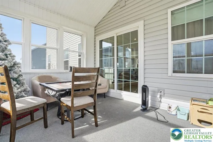 Sunroom at Rear of Home