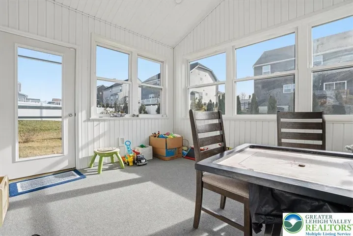 Sunroom at Rear of Home