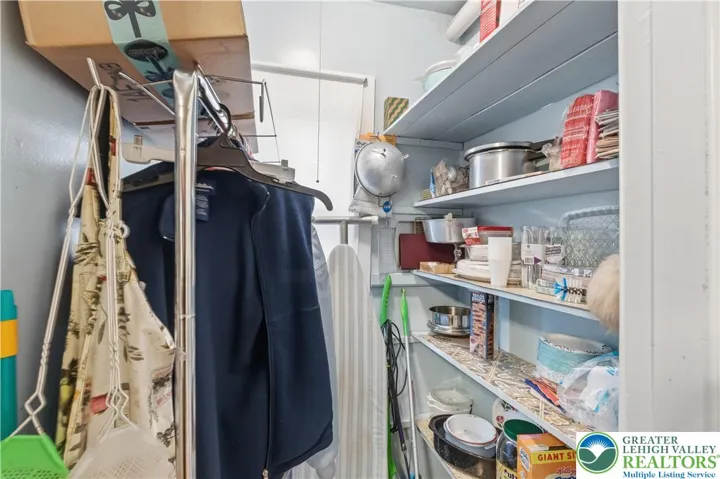 Walk in pantry in kitchen